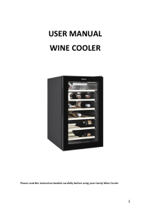 Manual Candy CWCEL 210 Wine Cabinet