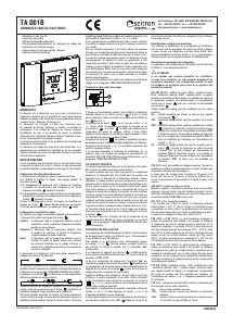 Manual de uso Seitron TAD01B Termostato