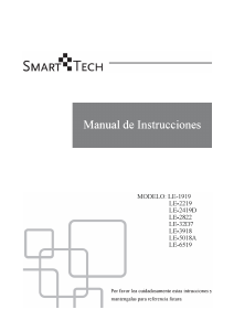 Manual de uso Smart-Tech LE-1919 Televisor de LED