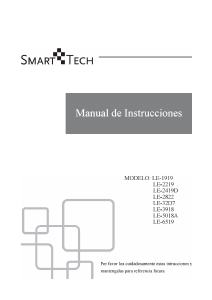 Manual de uso Smart-Tech LE-2419D Televisor de LED