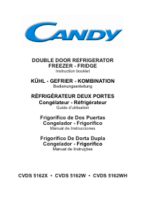 Mode d’emploi Candy CVDS 5162W Réfrigérateur combiné