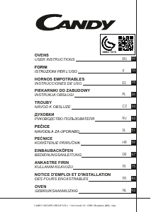 Manual de uso Candy CELF609X/E Horno