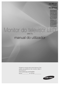 Manual Samsung T24D390EW Monitor LED