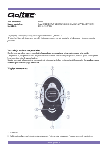 Instrukcja Qoltec 50150 Zestaw głośnomówiący