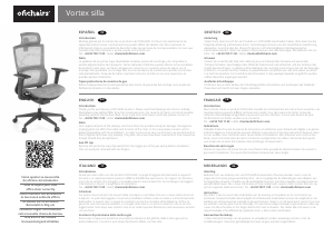 Manual de uso Ofichairs Vortex Silla de trabajo