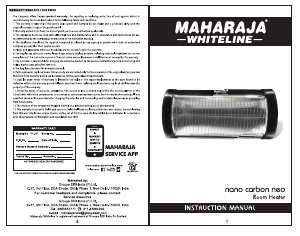 Handleiding Maharaja Whiteline Nano Carbon Neo Kachel