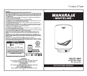 Manual Maharaja Whiteline Aquis Neo 25 Boiler