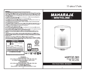 Handleiding Maharaja Whiteline Warmist Neo 10 Boiler