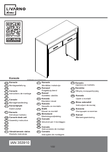 Manual de uso Livarno IAN 353910 Escritorio