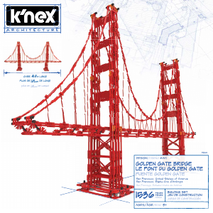 Manual K'nex set 15240 Architecture Golden Gate BRidge