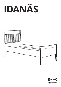Manuál IKEA IDANAS (90x200) Rám postele