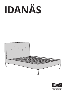 Manual de uso IKEA IDANAS (180x200) Estructura de cama