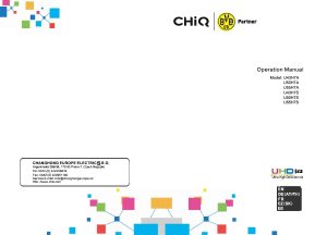 Manual de uso Chiq U55H7A Televisor de LED