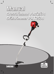 Bruksanvisning Park and Garden PRT2538 Gresstrimmer