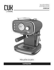 Manual de uso CUK KCAFE002 Máquina de café espresso