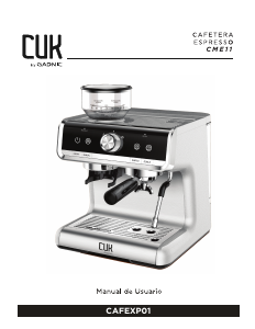 Manual de uso CUK CAFEXP01 Máquina de café espresso