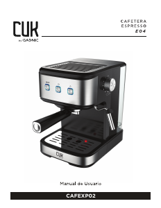 Manual de uso CUK CAFEXP02 Máquina de café espresso