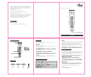 Manual de uso Care CORTPE07 Barbero