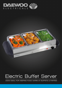 Manual Daewoo SDA1199 Buffet Warmer