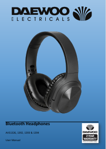 Manual Daewoo AVS1392 Headphone