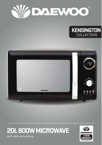 Manual Daewoo SDA1655 Microwave