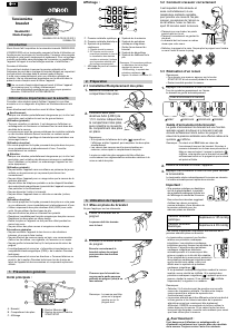 Mode d’emploi Omron RS2 Tensiomètre