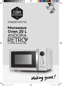 Manual OBH Nordica 7556 Andoria Retro Microwave