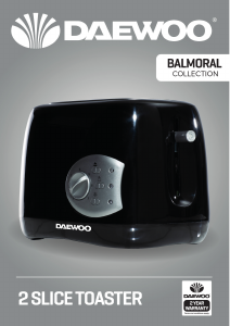Manual Daewoo SDA1710 Toaster