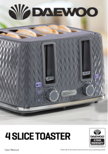 Manual Daewoo SDA1865 Toaster