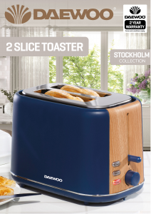 Manual Daewoo SDA1740 Toaster