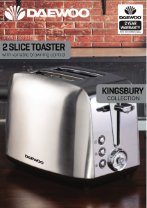 Manual Daewoo SDA1748 Toaster