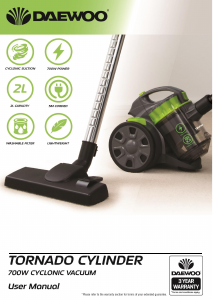 Manual Daewoo FLR00046 Vacuum Cleaner