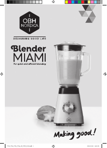 Handleiding OBH Nordica 7754 Miami Blender