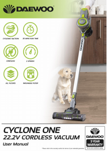 Manual Daewoo FLR00042 Vacuum Cleaner