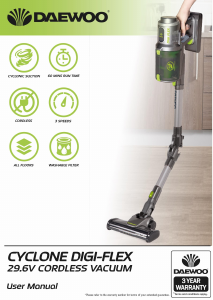 Manual Daewoo FLR00041 Vacuum Cleaner