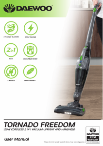 Manual Daewoo FLR00044 Vacuum Cleaner