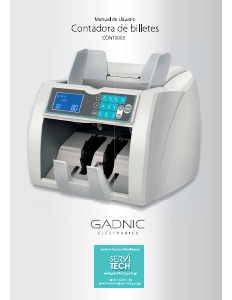 Manual de uso Gadnic KCAJA002 Contadora de billetes