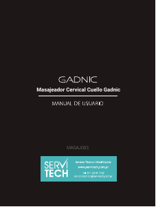 Manual de uso Gadnic MASAJ03X Masajeador