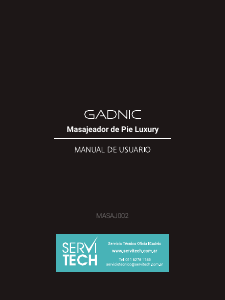 Manual de uso Gadnic MASAJ002 Masajeador