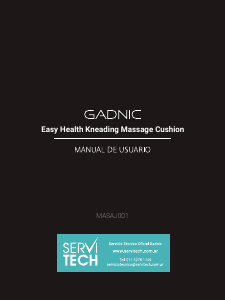 Manual de uso Gadnic MASAJ001 Masajeador