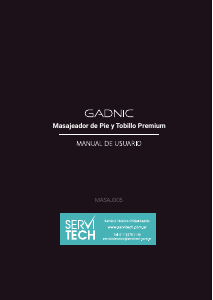 Manual de uso Gadnic MASAJ005 Masajeador