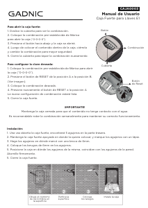 Manual de uso Gadnic CAJA0003 Caja fuerte