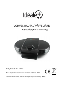 Käyttöohje Idéale+ WM-107165.1 Vohvelirauta