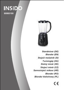 Bedienungsanleitung Insido 89980100 Standmixer