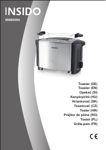 Bedienungsanleitung Insido 89980094 Toaster