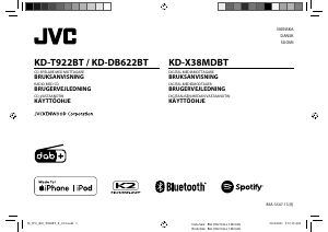 Käyttöohje JVC KD-DB622BT Autoradio