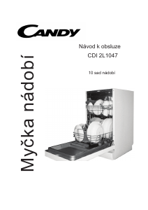 Manuál Candy CDI 2L1047 Myčka na nádobí