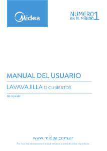 Manual de uso Midea DE-112WAR1 Lavavajillas