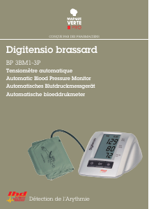 Manual Marque Verte BP 3BM1-3P Digitensio Blood Pressure Monitor