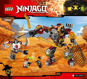 Manual de uso Lego set 70592 Ninjago MEC de rescate